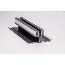 Растерен алуминиев LED профил за стенни панели - Matte black